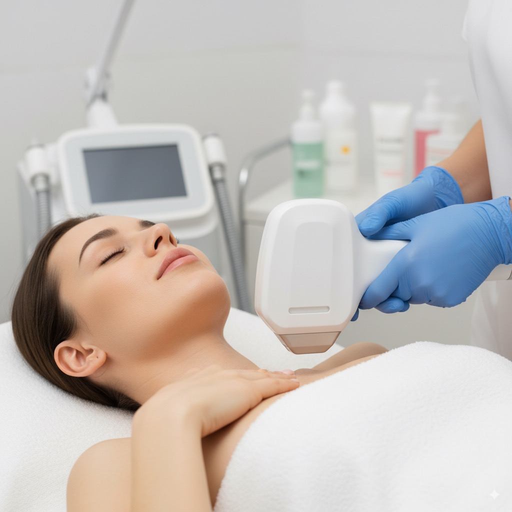 Láser areolas en Takamaka